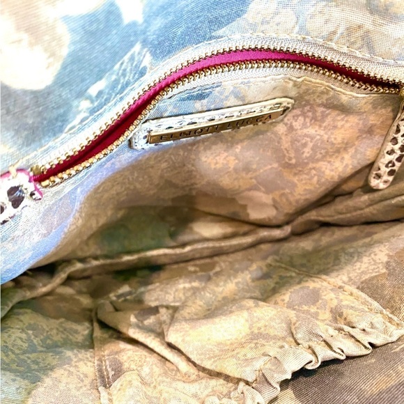 Elliott Lucca Vintage Python Snakeskin Rojo Flap Crossbody - Picture 6 of 10